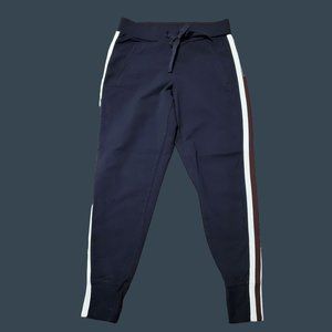 Athleta Metro Side Stripe Drawstring Black Jogger Pants Women's XS